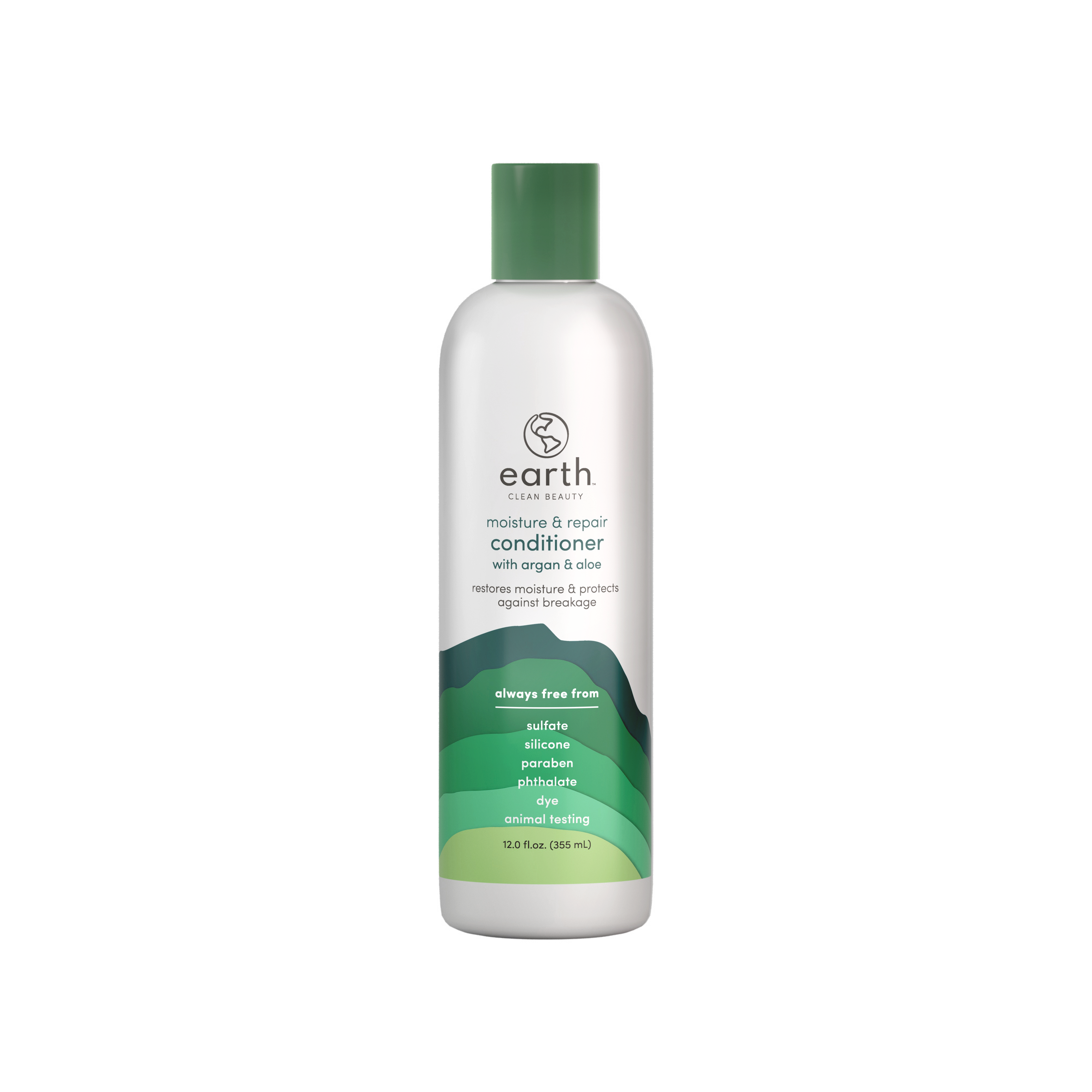earth Clean Beauty Moisture and Repair Conditioner with Argan Oil and Aloe,  for All Hair Types,12 fl oz. - image 1 of 8