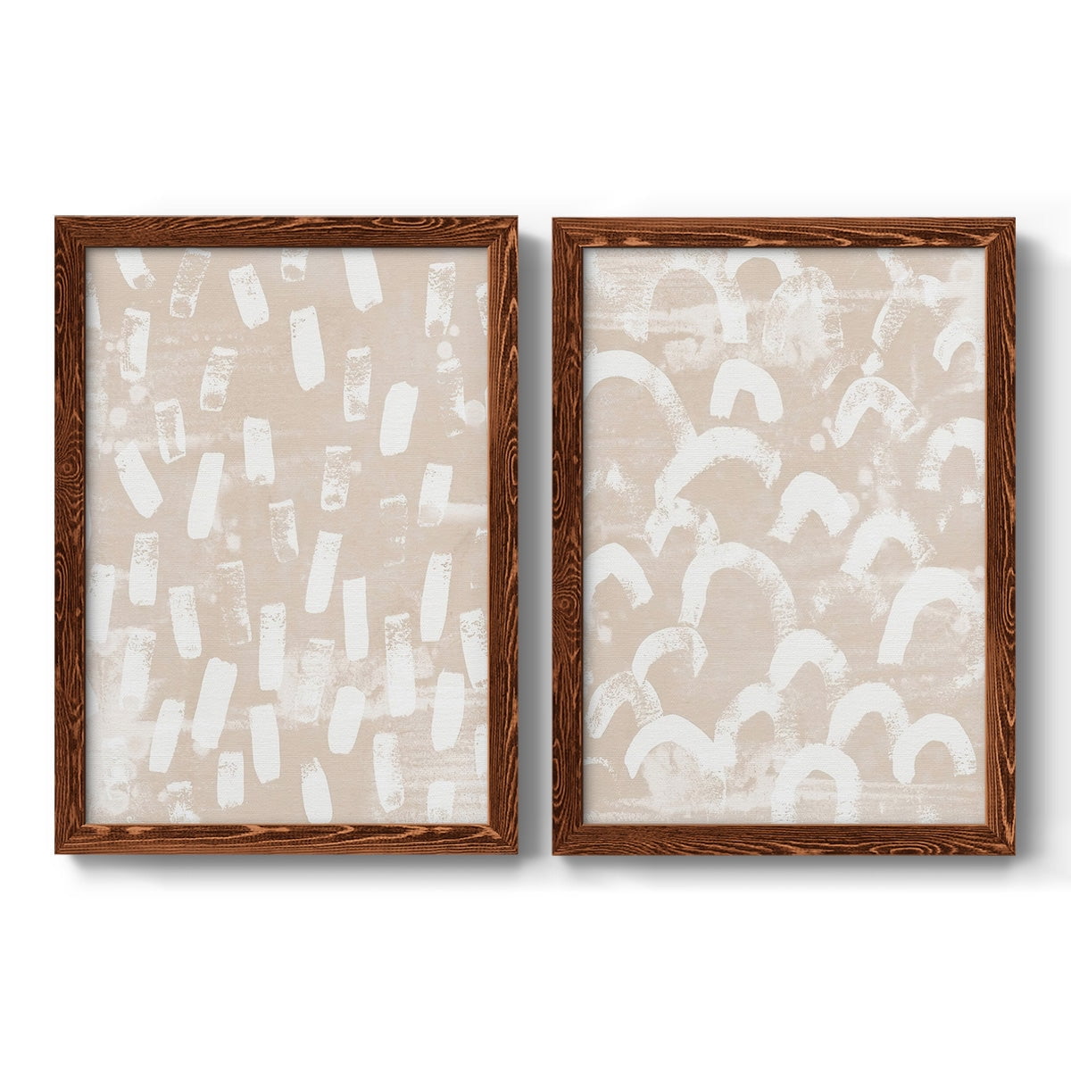 Earth Etching I - Premium Framed Canvas 2 Piece Set - Ready to Hang