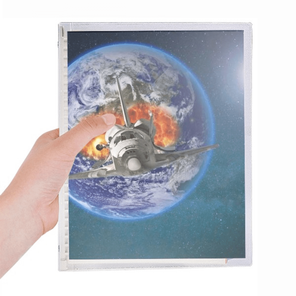 earth spacecraft colorful planets notebook loose diary refillable journal statiry