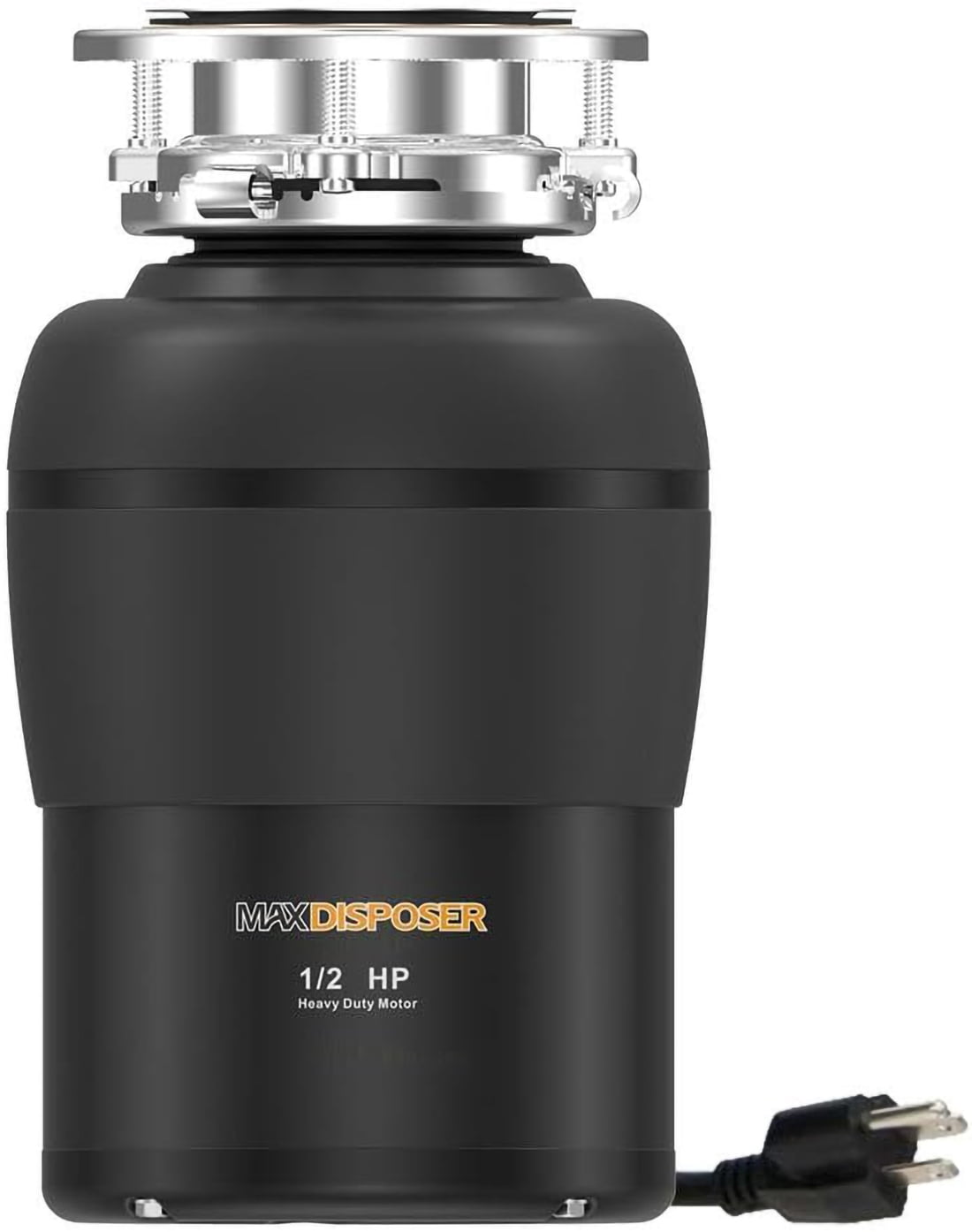 earthmaa Garbage Disposal with Stainless Steel Grinding Chamber, 1/2 HP Continuous Feed Kitchen