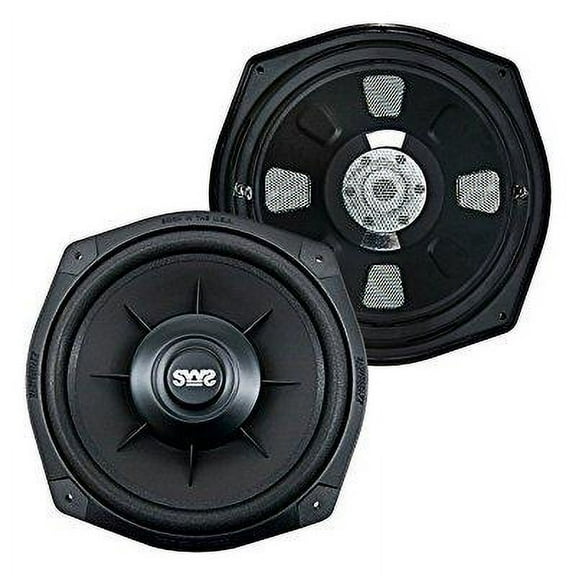 earthquake sound sws-8xi shallow woofer system series 600 watt 8 single 2 ohm car subwoofer (pair)