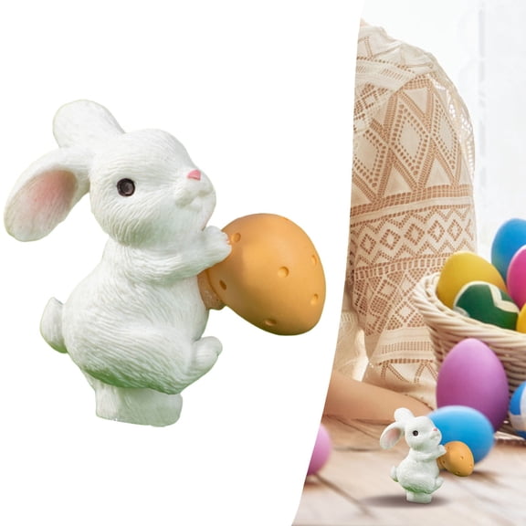 easter bunny decor Themed Creative Bunny DIY Decorative Accessories Gardening Landscaping Small Figurines 1pc