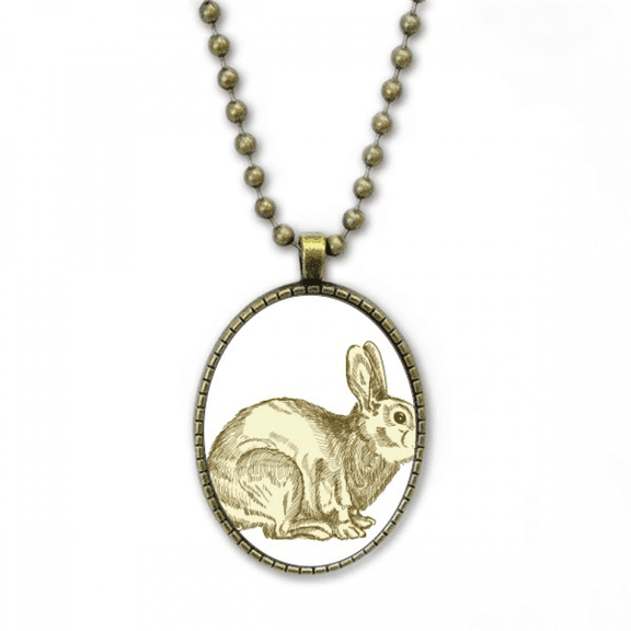 easter festival bunny culture necklace vintage chain bead pendant jewelry collection