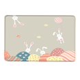 thumbnail image 1 of easter gifts Day Outdoor Doormat Decoration Easter Carpet And Easter Rabbit Bottom Indoor Floor Eggs Carpet, 1 of 8