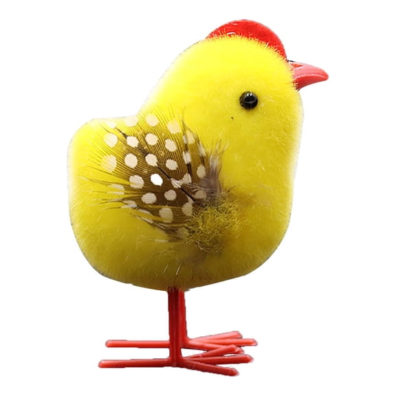 easter home decoration kit Chicks The Furry Chicks At Easter Stand On The Table Of The Moss Garden 1pc