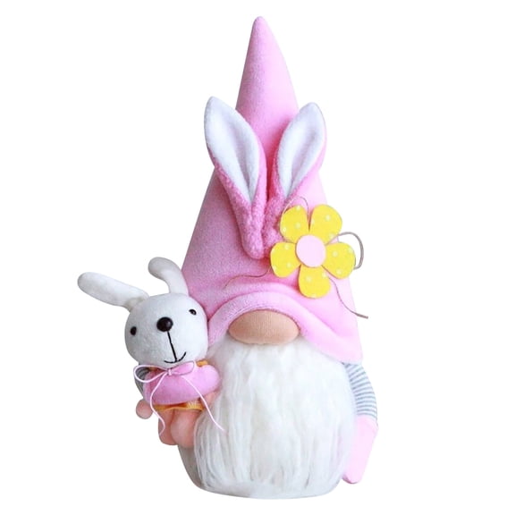 easter party decorations Man Flower And Gift Spring Easter Bunny Doll Bunny Decor Home Old Easter Ornament Desktop Ornament