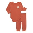 thumbnail image 1 of easy-peasy Baby Bodysuit and Jogger Pants Outfit Set, 2-Piece, Sizes 0/3-24 Months, 1 of 8