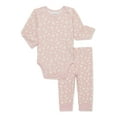 thumbnail image 1 of easy-peasy Baby Bodysuit and Jogger Pants Outfit Set, 2-Piece, Sizes 0/3-24 Months, 1 of 8