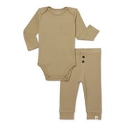 easy-peasy Baby Bodysuit and Leggings Set, 2-Piece, Sizes 0M-24M