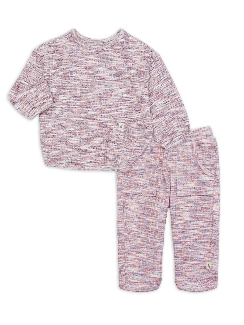easy-peasy Baby French Terry Sweatshirt and Jogger Outfit Set, 2-Piece ...