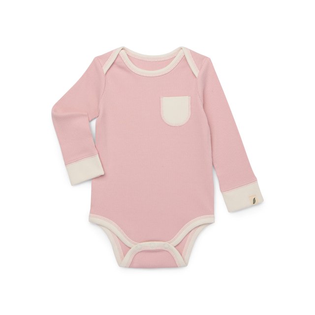 easypeasy Baby Holiday Long Sleeve Lap Shoulder Bodysuit, Sizes 024