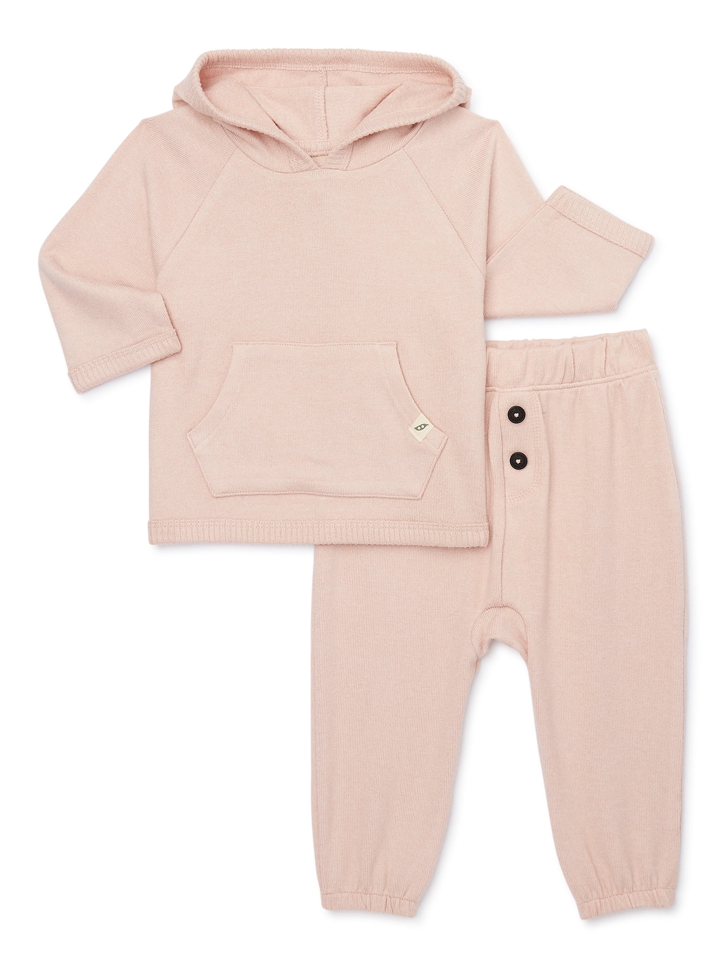 easy-peasy Baby Hoodie and Joggers Outfit Set, 2-Piece, Sizes 0M-24M ...