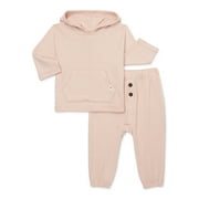 easy-peasy Baby Hoodie and Joggers Outfit Set, 2-Piece, Sizes 0M-24M