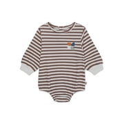 easy-peasy Baby Long Sleeve Dumpling Bodysuit, Sizes 0-24 Months