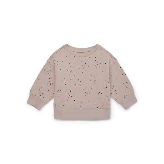 easy-peasy Baby Long Sleeve French Terry Crewneck Sweatshirt, Sizes 0-24 Months