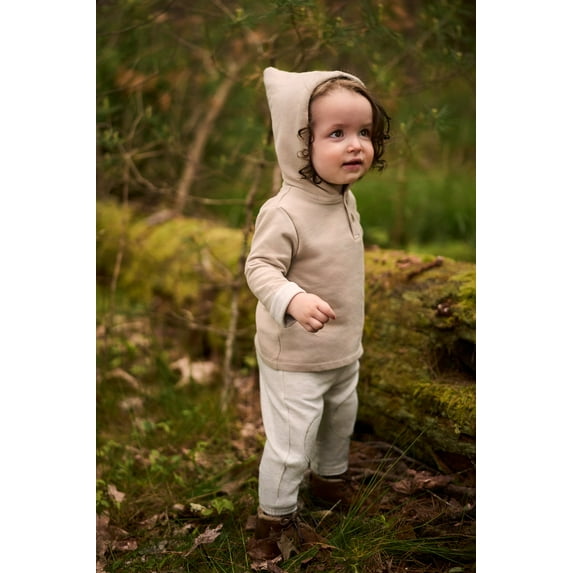 easy-peasy Baby Long Sleeve Gnome Hoodie, Sizes 0-24 Months