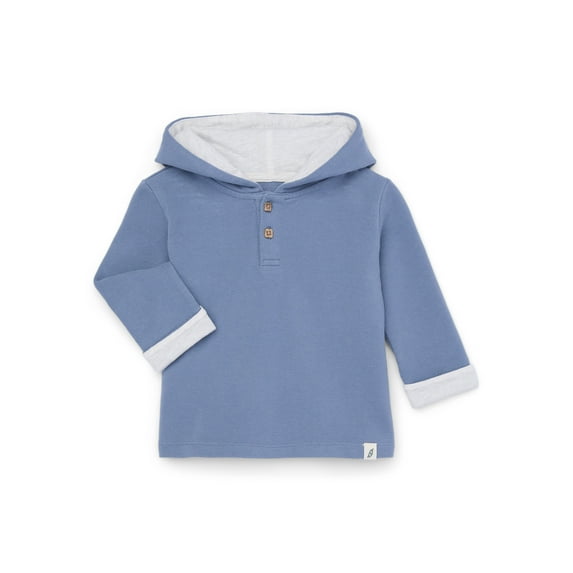 easy-peasy Baby Long Sleeve Gnome Hoodie, Sizes 0-24 Months