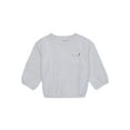 thumbnail image 1 of easy-peasy Baby Long Sleeve Hacci Pocket Sweatshirt, Sizes 0-24 Months, 1 of 5