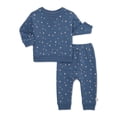 thumbnail image 1 of easy-peasy Baby Print Sweatshirt and Jogger Pants Outfit Set, 2-Piece, Sizes 0/3-24 Months, 1 of 6