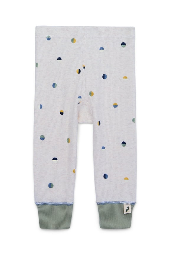 Baby Ribbed Back Panel Leggings, Sizes 0-24 Months