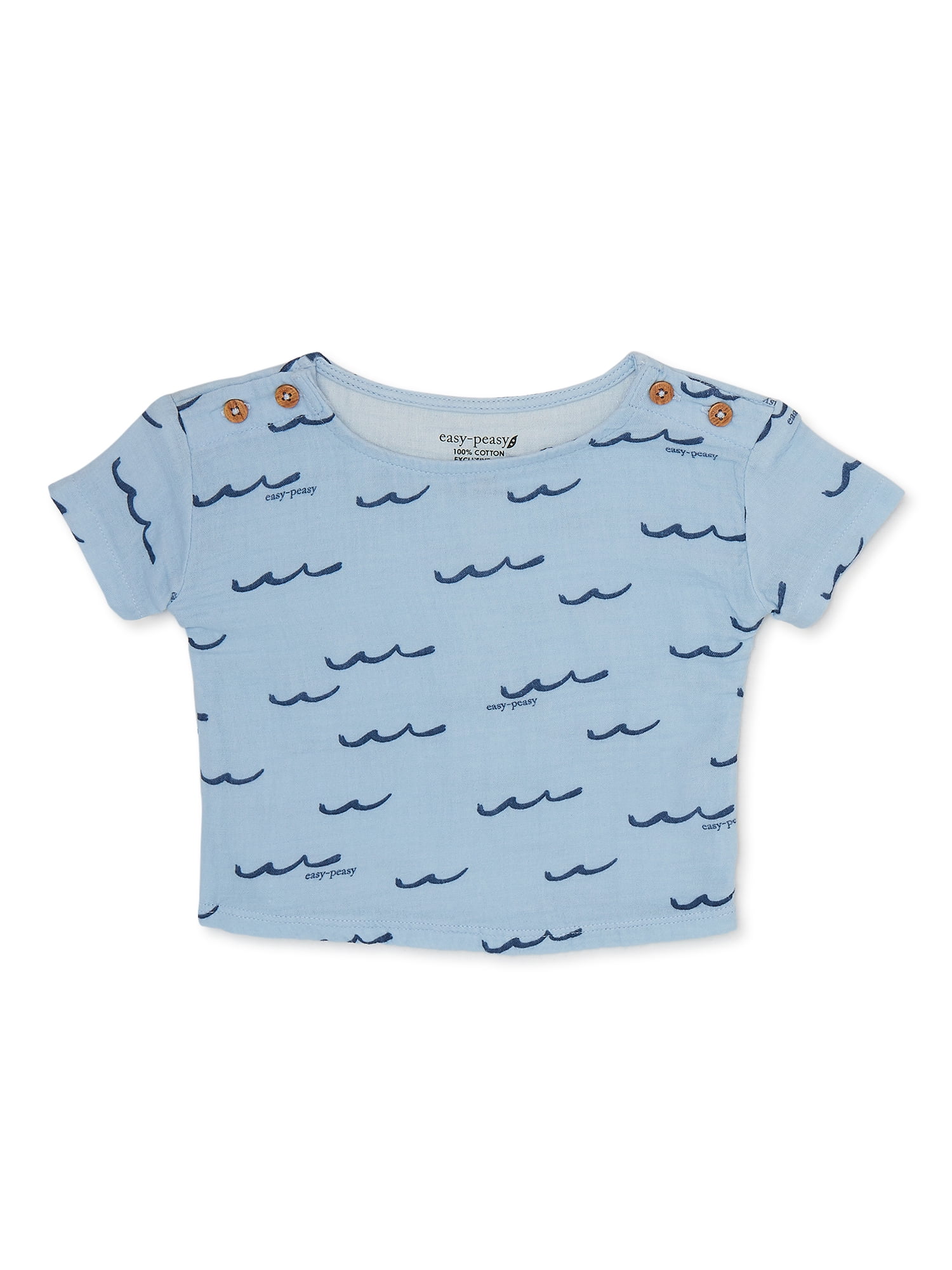 easy-peasy Baby Short Sleeve Print Tee, Sizes 0M-24M