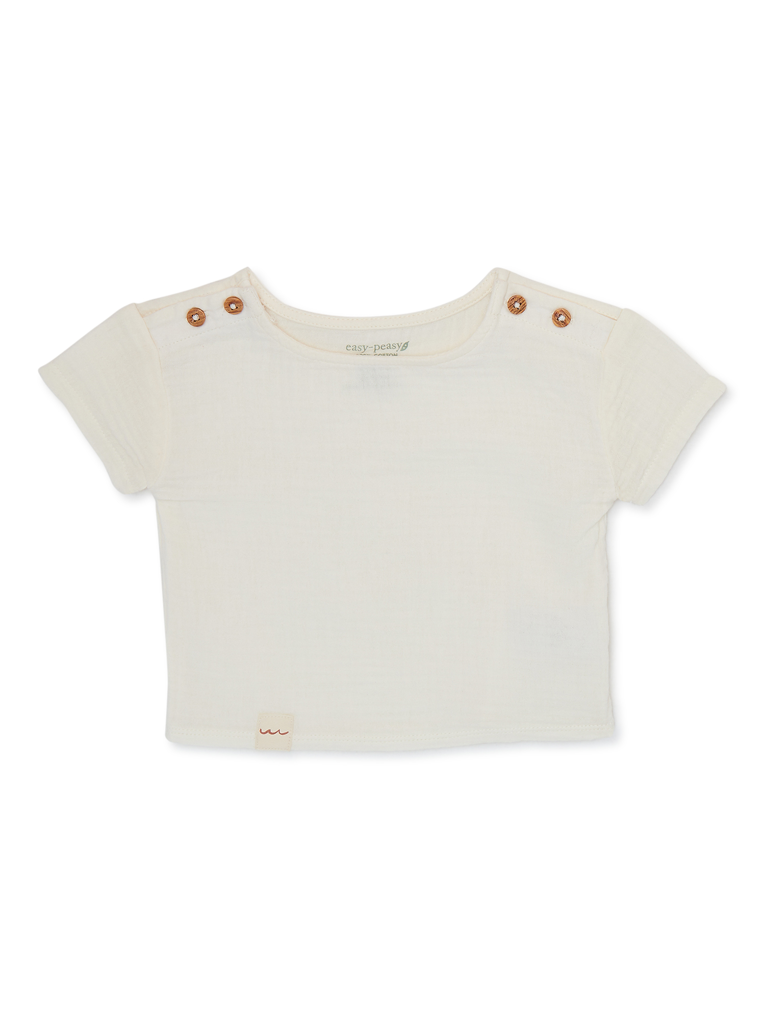 easy-peasy Baby Short Sleeve Solid Tee, Sizes 0M-24M - image 1 of 4