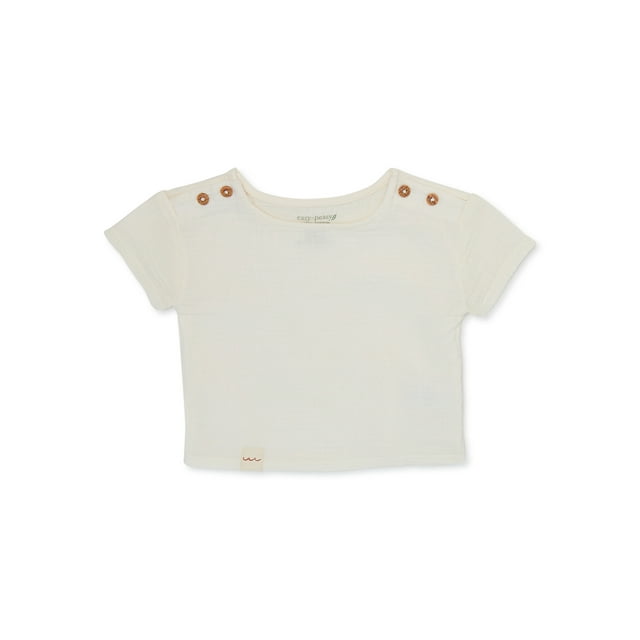 easy-peasy Baby Short Sleeve Solid Tee, Sizes 0M-24M