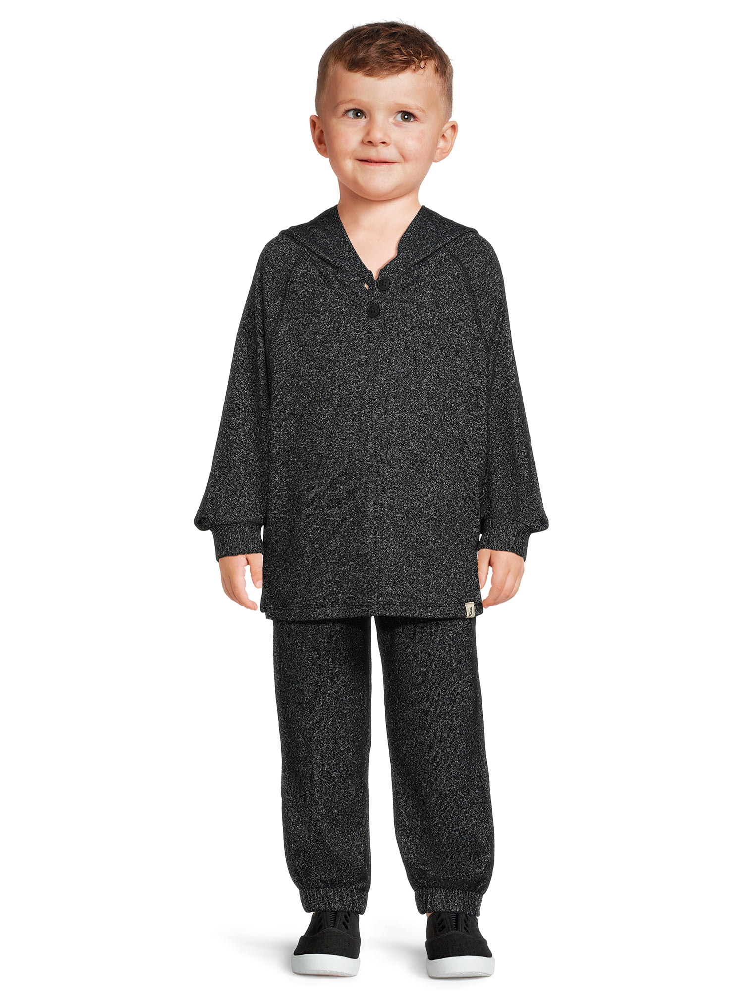 easy-peasy Baby and Toddler Boys' Hacci Knit Hoodie and Jogger