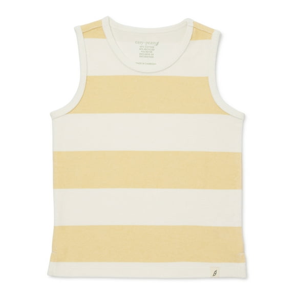 easy-peasy Baby and Toddler Boys Loop Terry Cloth Tank Top, Sizes 12M-5T