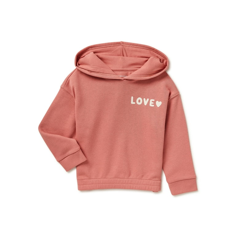 easy peasy Baby and Toddler Girls Pull Over Hoodie Sizes 12 Months 5T Walmart