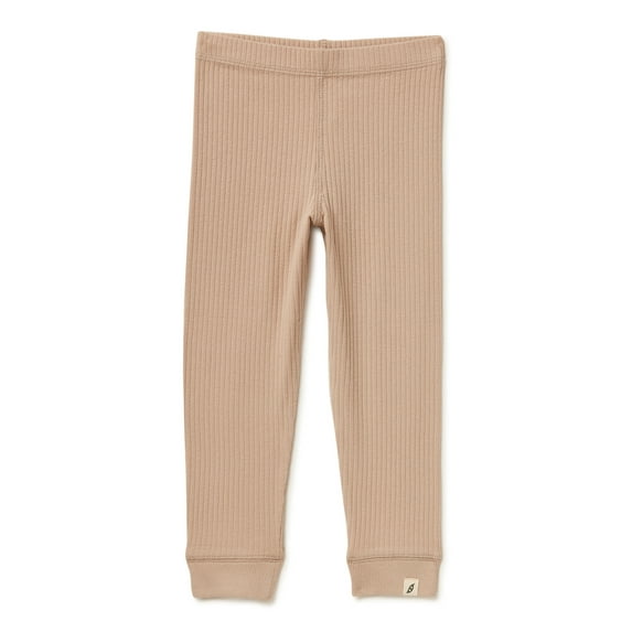 easy-peasy Baby and Toddler Girls' Ribbed Leggings, Sizes 12 Months-5T