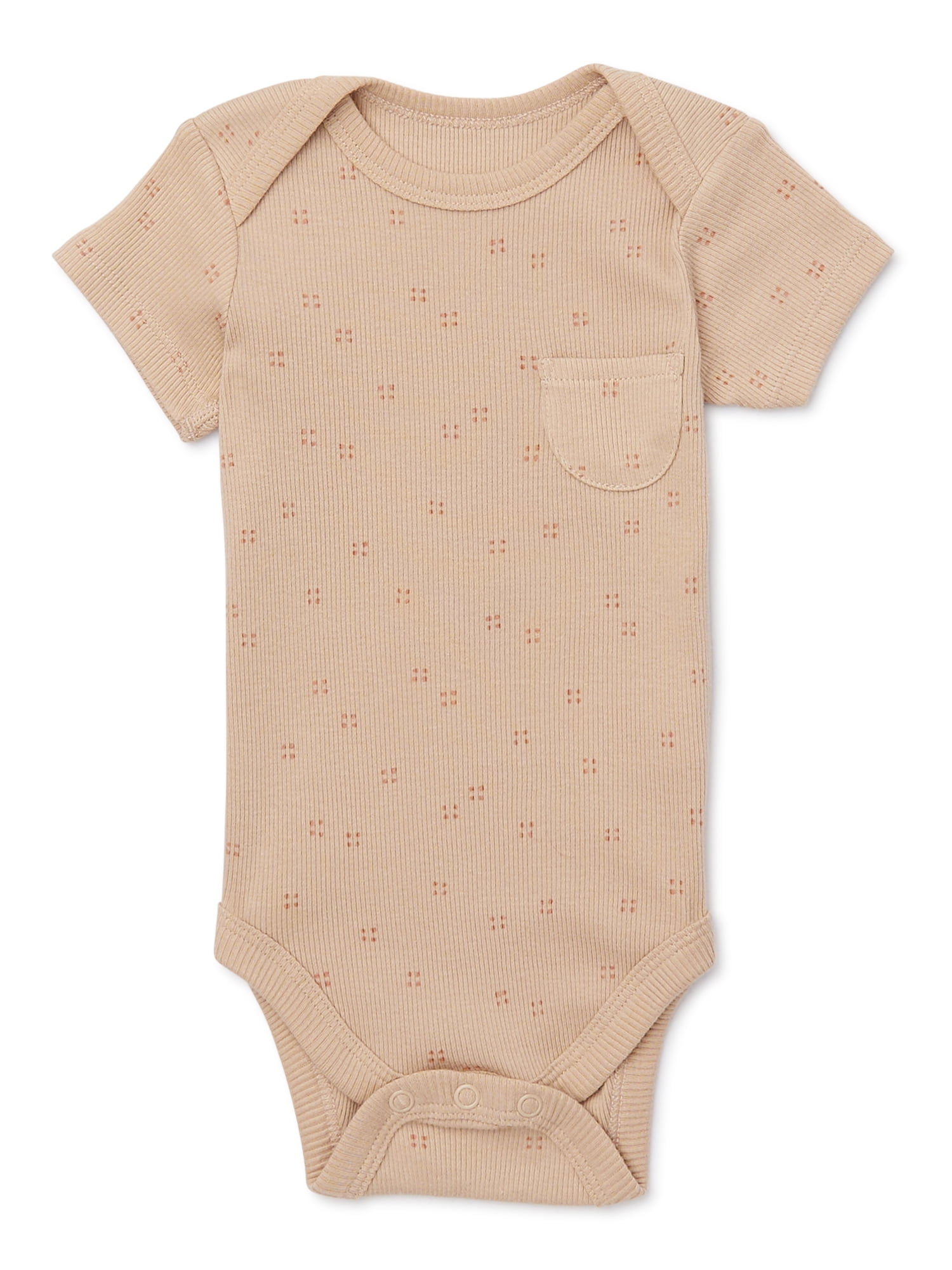 easy-peasy Baby Short Sleeve Print Bodysuit, Sizes 0-24 Months