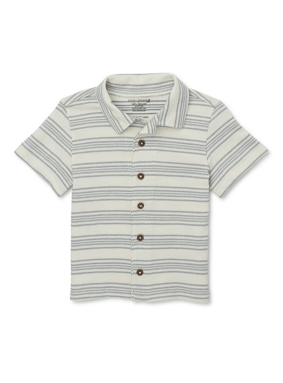 easy-peasy Toddler Boy Short Sleeve Camp Shirt, Sizes 18M-5T