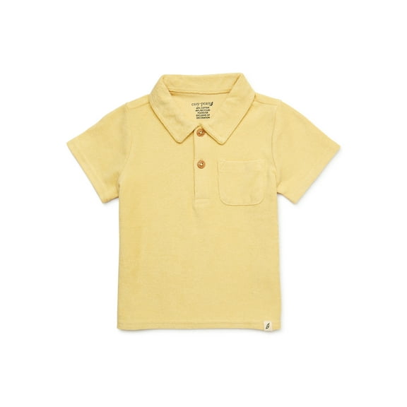 easy-peasy Toddler Boy Terry Short Sleeve Polo, Sizes 12M-5T