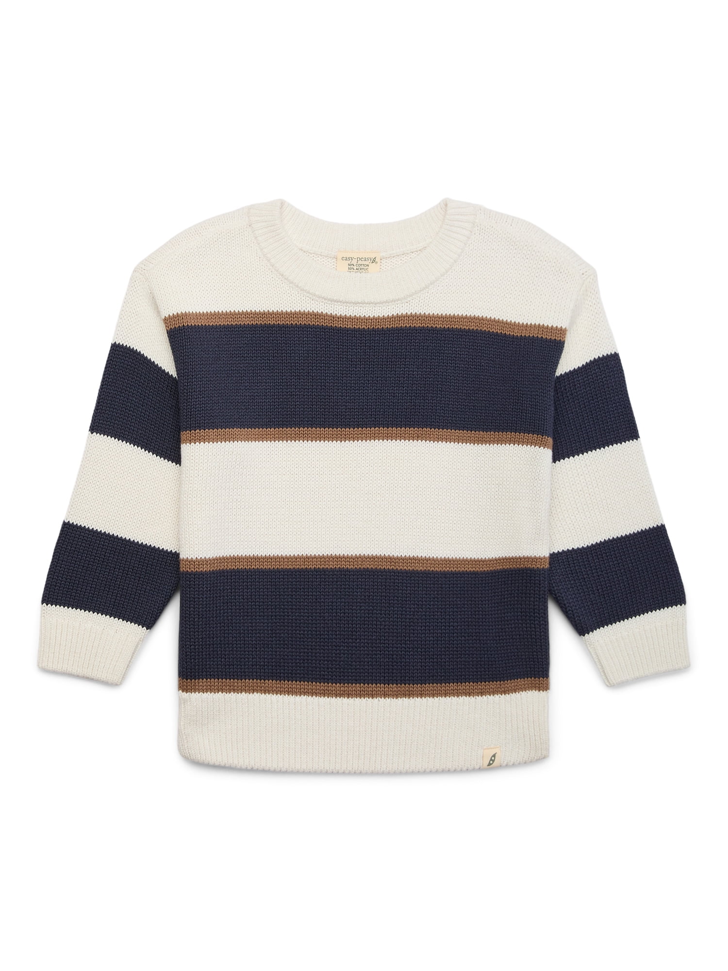easy-peasy Toddler Boys Knit Colorblock Stripe Sweater, Sizes 18M