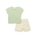 thumbnail image 1 of easy-peasy Toddler Boys Organic Gauze Henley Tee & Shorts Set, 2-Piece, Sizes 18M-5T, 1 of 3