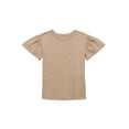 thumbnail image 1 of easy-peasy Toddler Girl Essential Soft Seam Short Ruffle Sleeve Tee, Sizes 18M-5T, 1 of 2