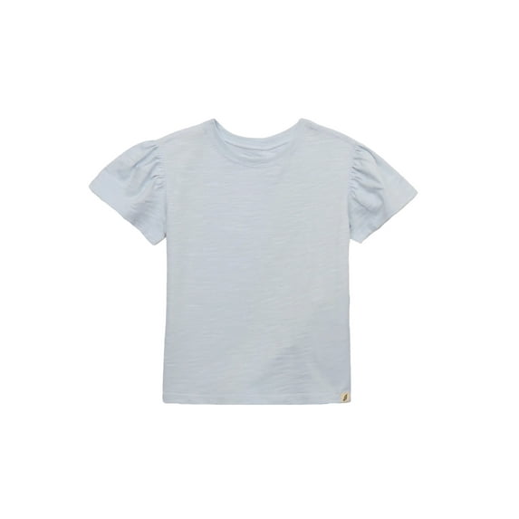 easy-peasy Toddler Girl Essential Soft Seam Short Ruffle Sleeve Tee, Sizes 18M-5T