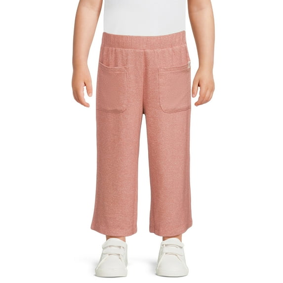 easy-peasy Toddler Girl Hacci Wide Leg Pant, Sizes 12 Months-5T