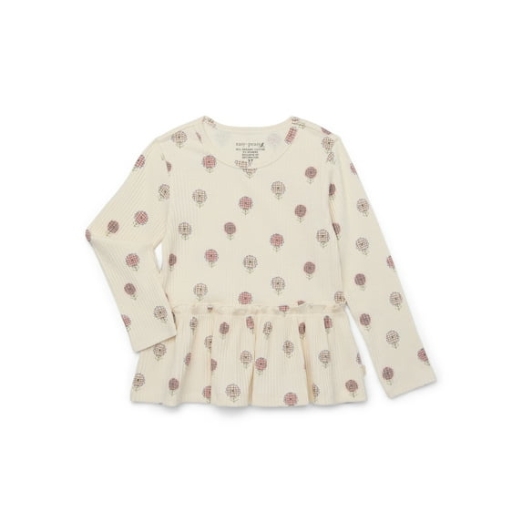 easy-peasy Toddler Girl Holiday Babydoll Top, Sizes 18M-5T