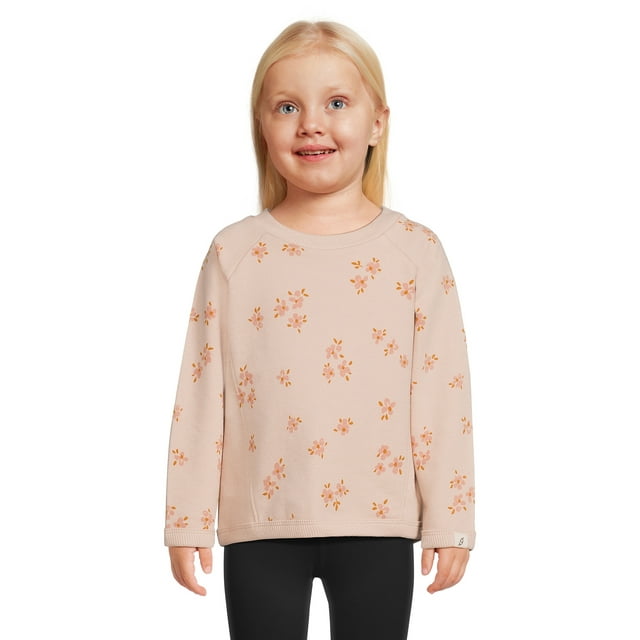 easypeasy Toddler Girl Long Sleeve Crewneck Sweatshirt, Sizes 12
