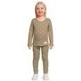 easypeasy Toddler Girl Rib Long Sleeve Top and Leggings, 2Piece