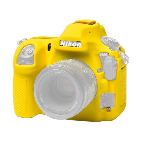 easyCover Silicone Case for Nikon D850 Camera, Yellow