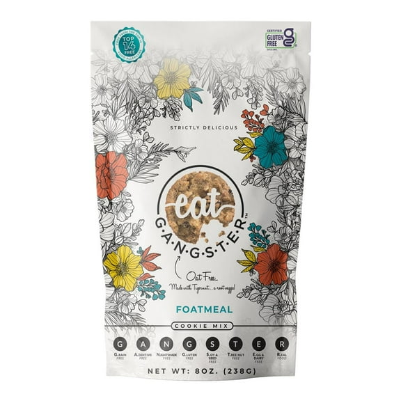 eat G.A.N.G.S.T.E.R. Foatmeal Cookie GGA1 Mix - Allergy-Friendly Baking No Dairy, Nuts, Gluten, Dairy - Grain-Free Oatmeal Alternative - For Paleo & AIP Diets, Bake Cookies, Fruit Crumbles & Bars