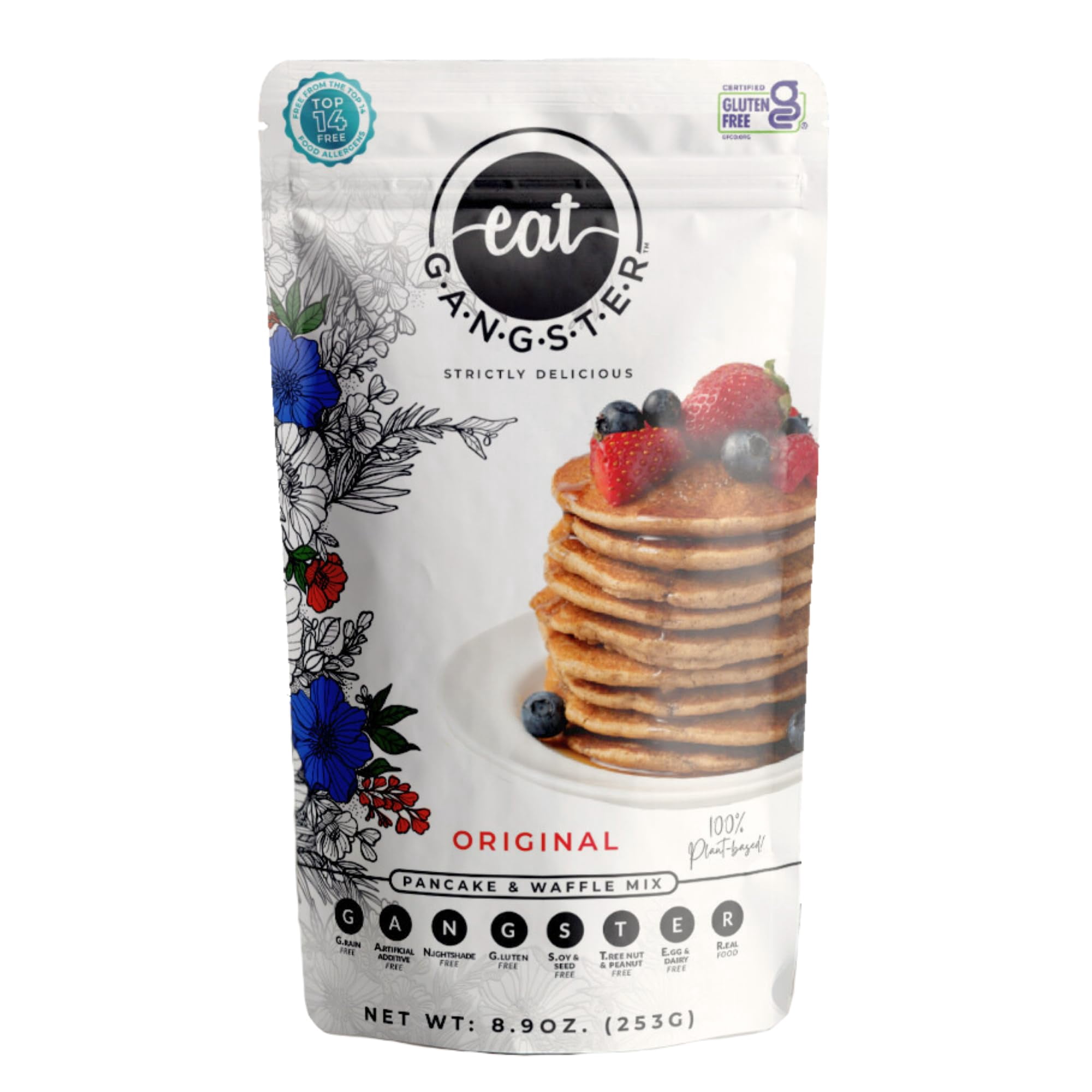Eat G.A.N.G.S.T.E.R. Vegan Pizza Crust & Flatbread Mix, Allergy-Friendly Baking