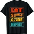 thumbnail image 1 of eat sleep code repeat computer science programmer gift T-Shirt, 1 of 4