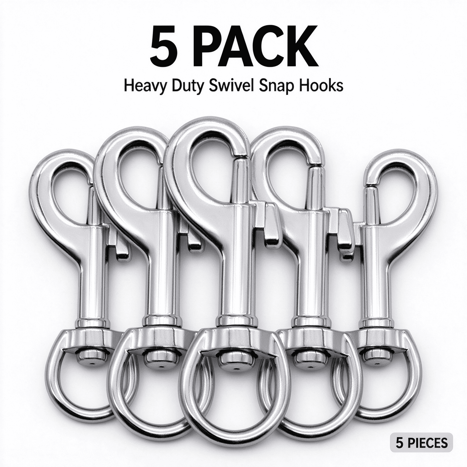 eavy Duty Swivel Snap Hook with Safety Lock, Multi-Purpose Metal ...