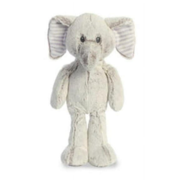 ebba Aurora World Baby Cuddler Plush Animal Elvin Elephant Medium Toy, Gray