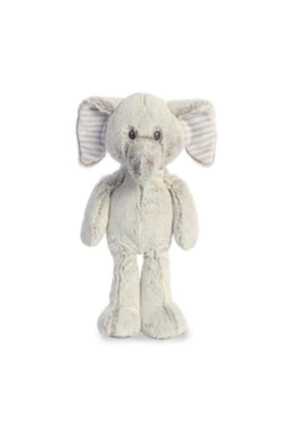 ebba Aurora World Baby Cuddler Plush Animal Elvin Elephant Medium Toy, Gray