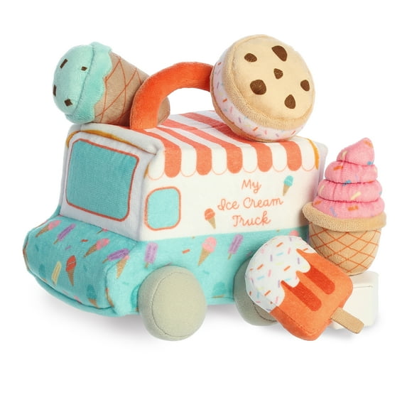 ebba - Small Blue Baby Talk - 7" My Ice Cream Truck - Engaging Baby Stuffed Animal